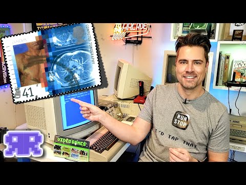 Commodore 64 Program stored on a Postage Stamp? Lick that!