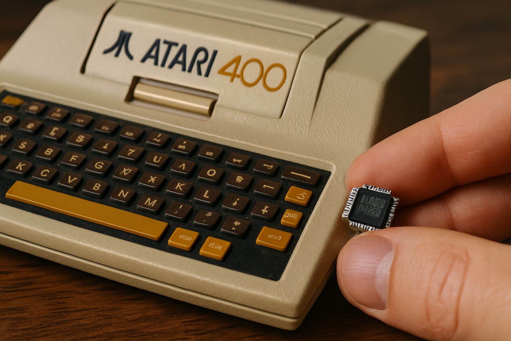 Tiny Retro Tech Breakthrough: Atari’s 8-bit Computer Reborn on a Stamp-Sized Chip
