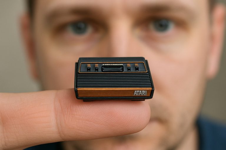 Lengyel mérnök a klasszikus Atari-t bélyegméretűre kicsinyíti – és a rajongók nem tudnak betelni vele